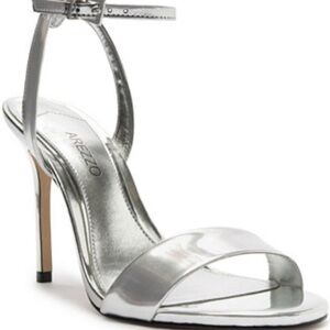 Silver High Heel Sandals